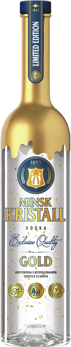Водка "MINSK KRISTALL GOLD" «Кристалл» Водка "MINSK KRISTALL GOLD" «Кристалл»