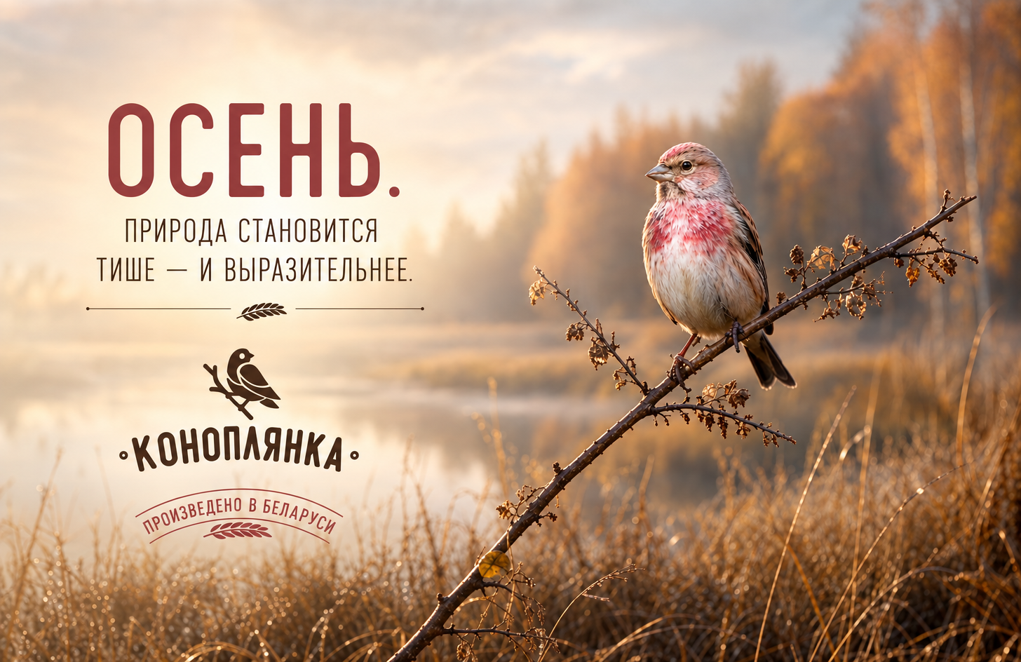 Коноплянка. Осень. Природа становится тише — и выразительнее | Наши последние новости