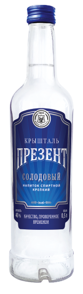Напиток спиртной крепкий "Солодовый" «Кристалл» Напиток спиртной крепкий "Солодовый" «Кристалл»