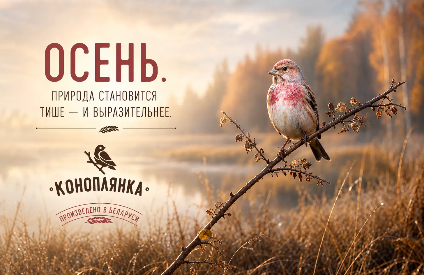 Коноплянка. Осень. Природа становится тише — и выразительнее | Наши последние новости